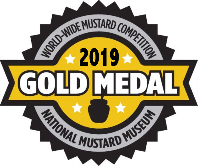 Kelley’s Gourmet Wins 3rd Gold Medal for their Kelley’s Gourmet Stone Ground Mustard in the 2019 Worldwide Mustard Competition!