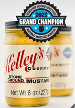 Kelley's Gourmet Stone Ground Mustard- 8.0 Ounce (Pack of 3)